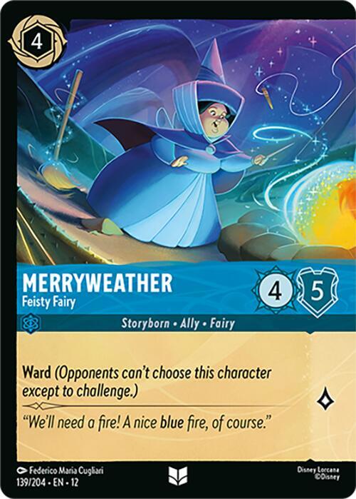 Merryweather - Feisty Fairy Card Front