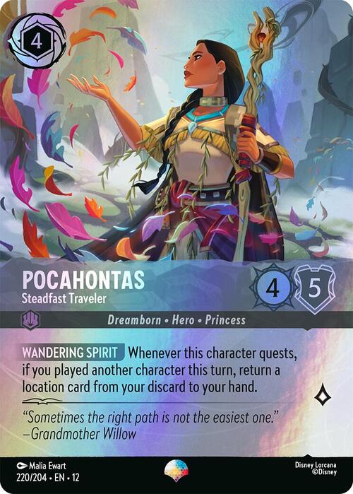 Pocahontas - Steadfast Traveler Card Front