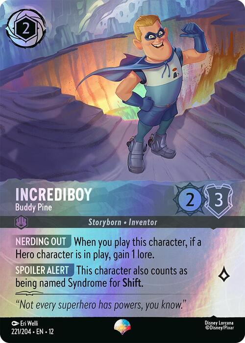 Incrediboy - Buddy Pine Card Front