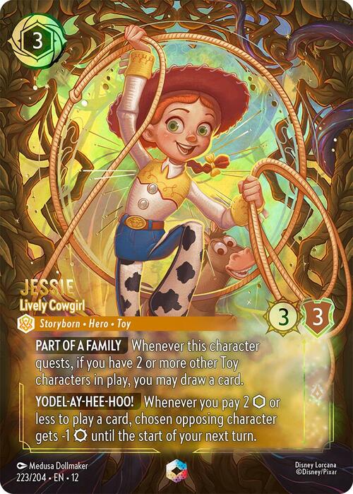 Jessie - Lively Cowgirl Card Front