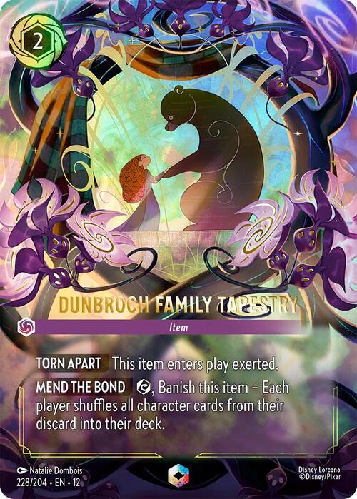 DunBroch Family Tapestry Card Front