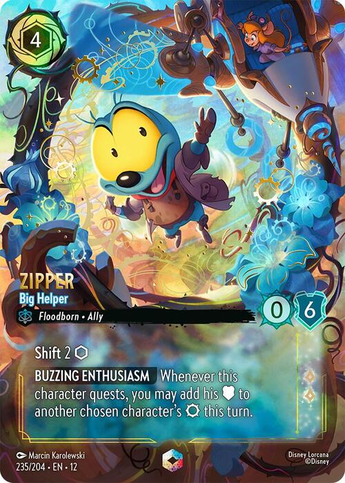 Zipper - Big Helper Card Front