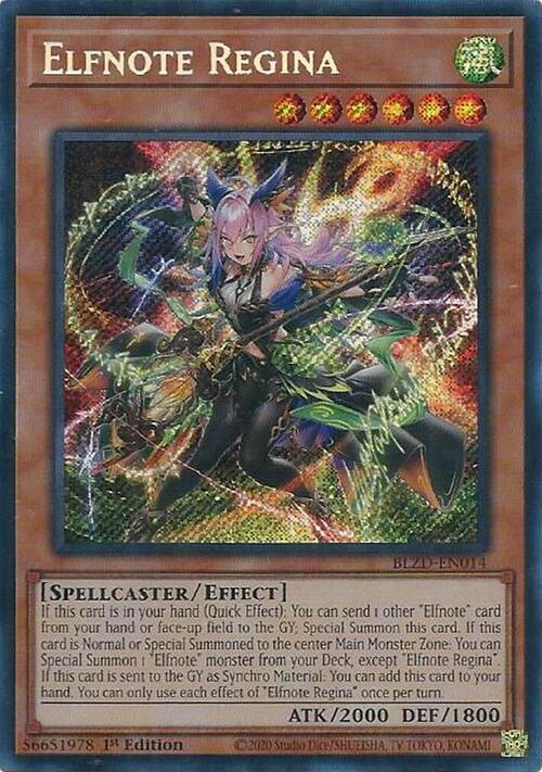 Elfnote Regina Card Front