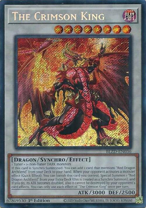 The Crimson King Card Front