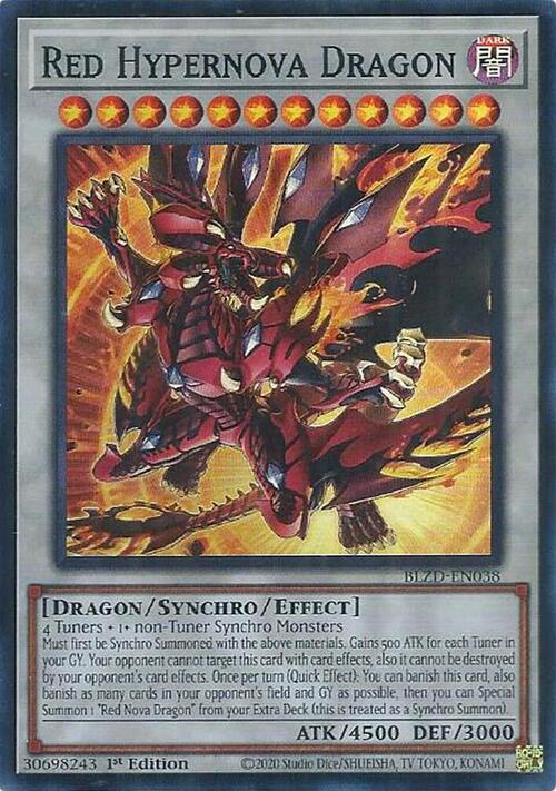 Red Hypernova Dragon Card Front