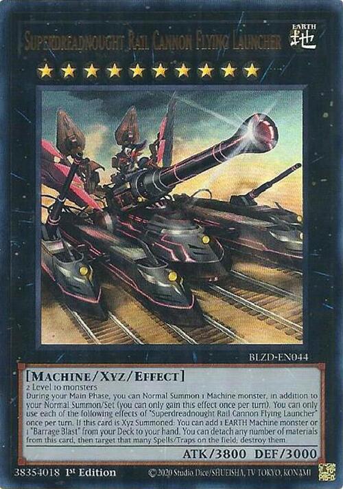 Cannone Ferroviario Supercorazzato Lanciamissili Volante Card Front