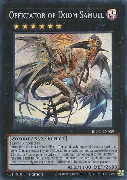 Samuel l'Officiante del Destino Card Front