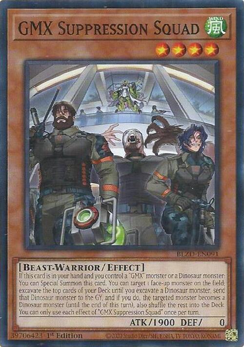 GMX Squadra di Soppressione Card Front