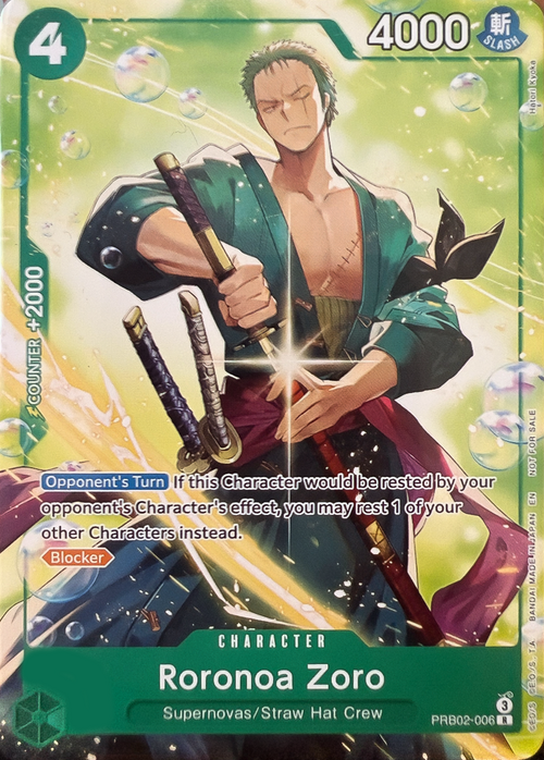 Roronoa Zoro Card Front