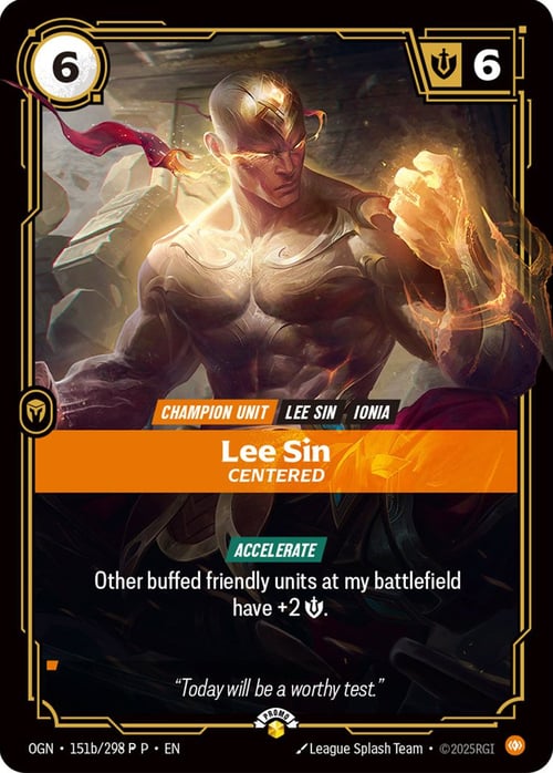 Lee Sin - Centered Card Front