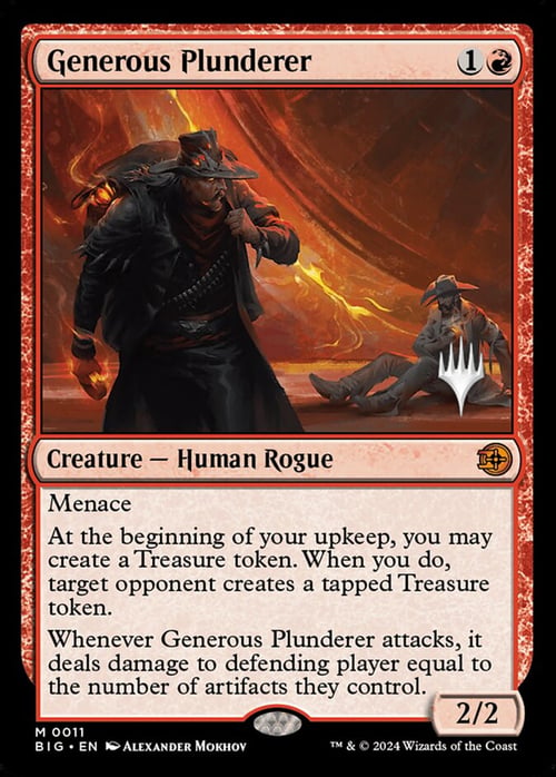 Saccheggiatore Generoso Card Front