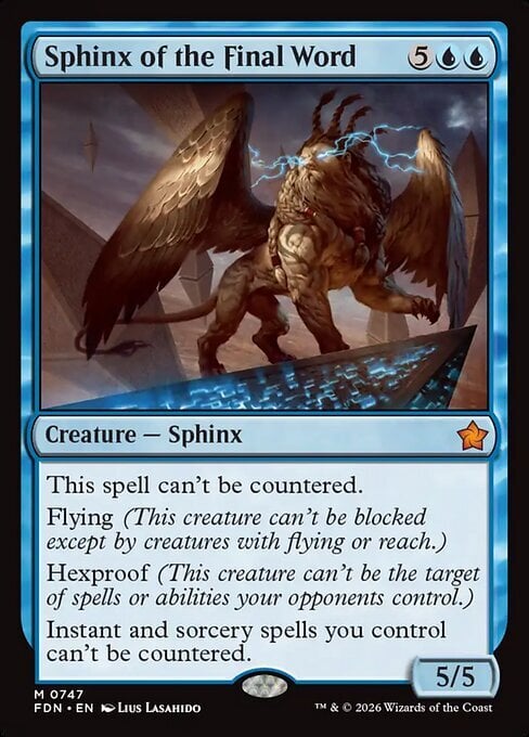 Sphinx of the Final Word Card Front