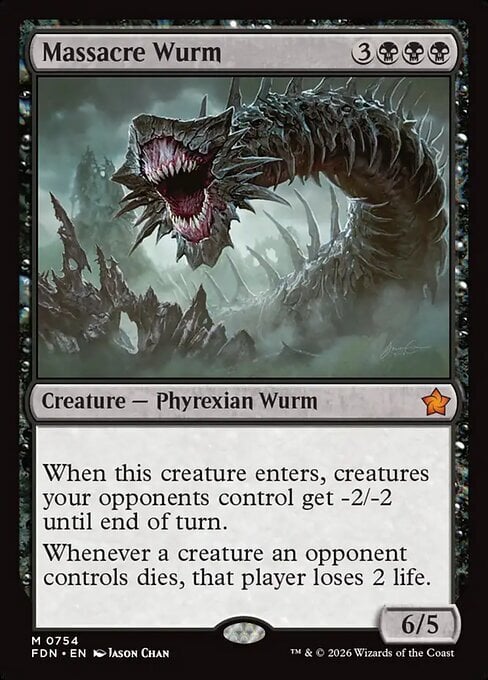 Massacre Wurm Card Front