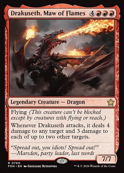 Drakuseth, Maw of Flames Card Front
