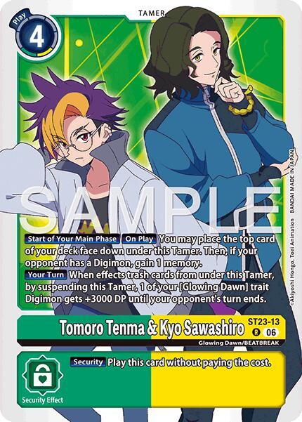 Tomoro Tenma & Kyo Sawashiro Card Front