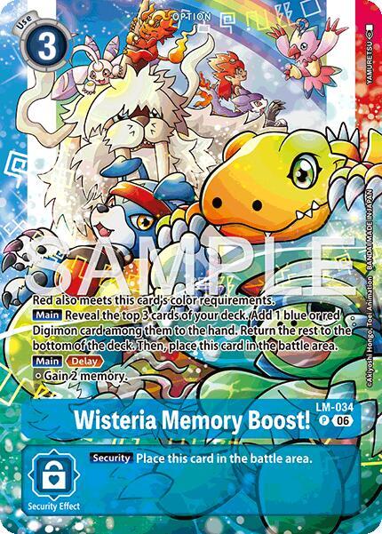 Wisteria Memory Boost! Card Front