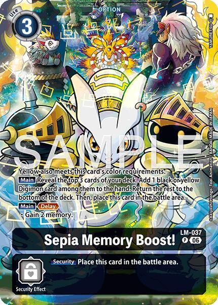 Sepia Memory Boost! Card Front