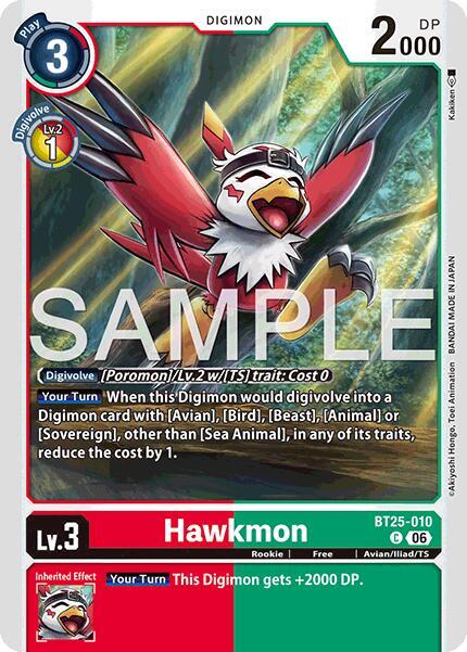 Hawkmon Card Front