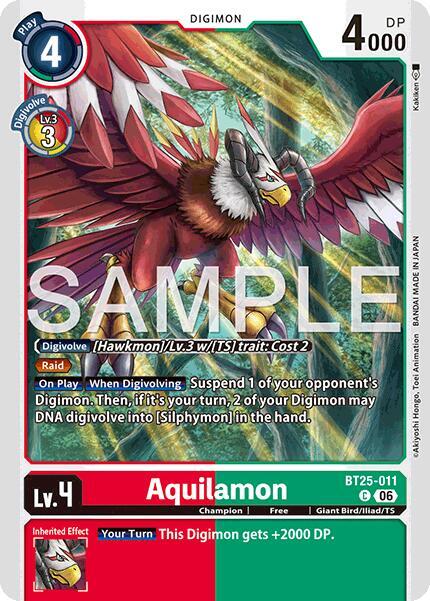 Aquilamon Card Front