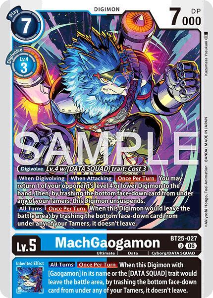 MachGaogamon Card Front