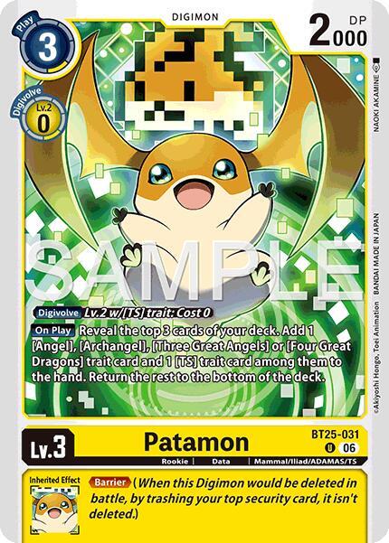 Patamon Card Front