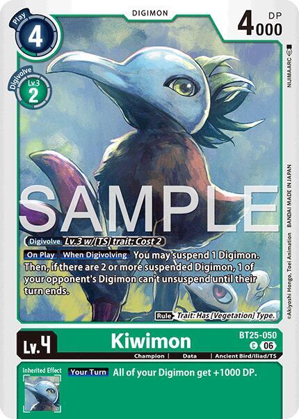 Kiwimon Card Front