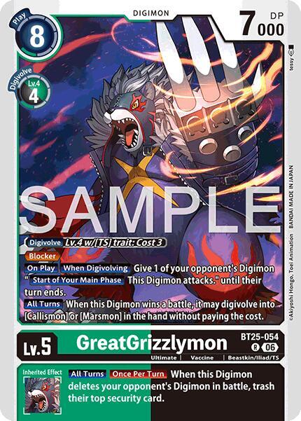 GreatGrizzlymon Card Front