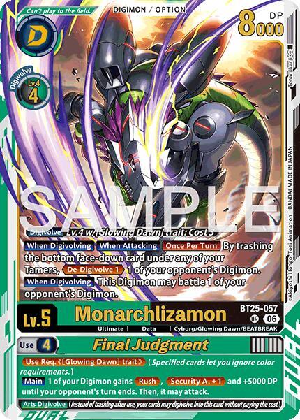 Monarchlizamon // Final Judgement Card Front