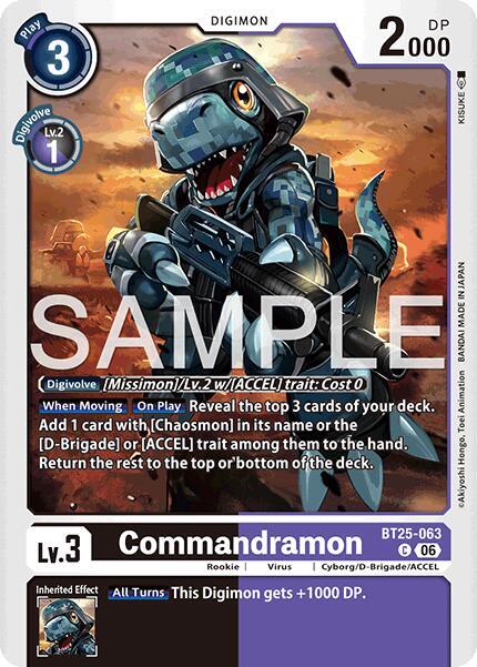 Commandramon Card Front