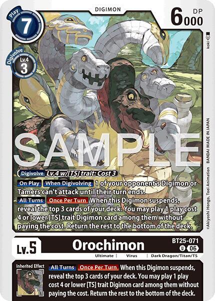 Orochimon Card Front