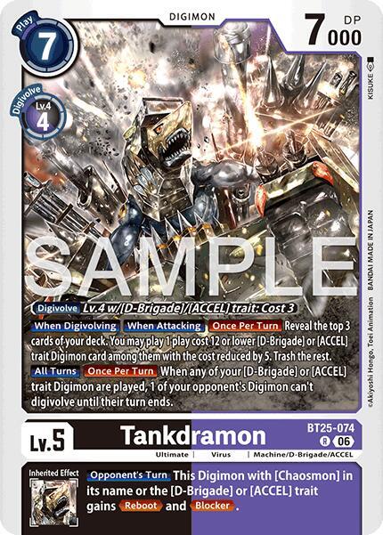 Tankdramon Card Front