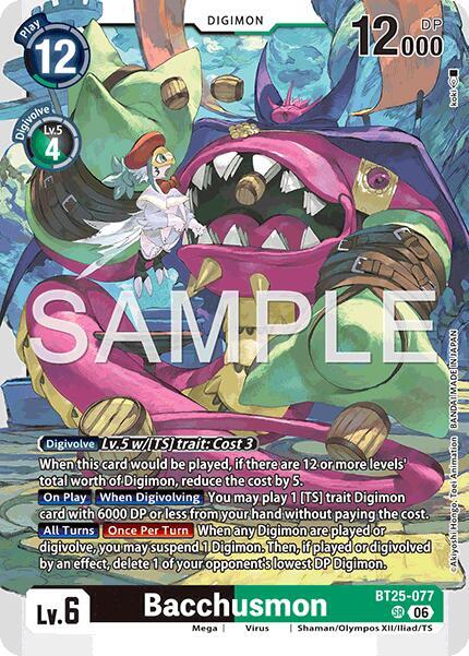 Bacchusmon Card Front