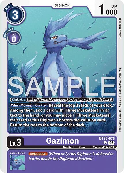 Gazimon Card Front