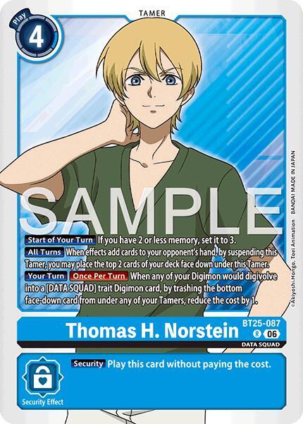 Thomas H. Norstein Card Front