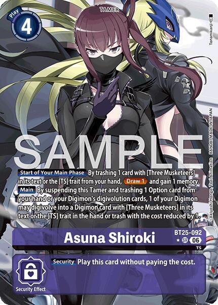 Asuna Shiroki Card Front