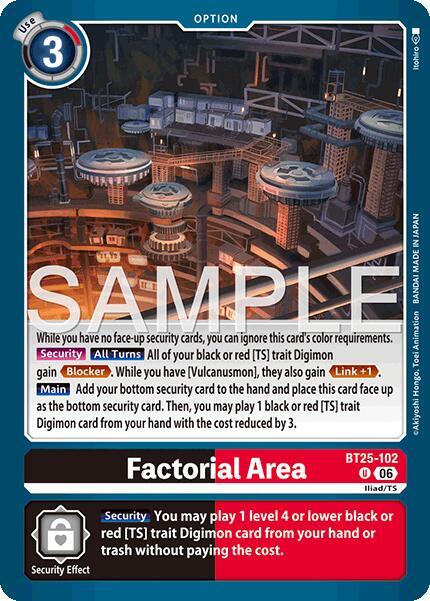 Factorial Area Card Front