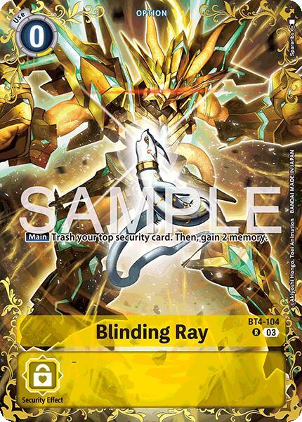 Blinding Ray Card Front