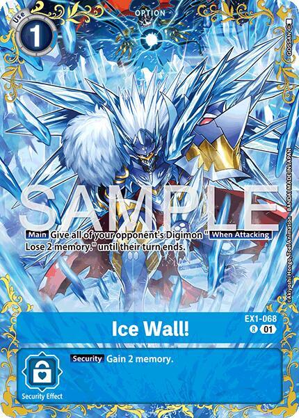 Ice Wall! Card Front