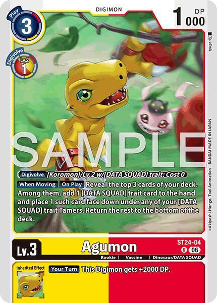 Agumon Card Front