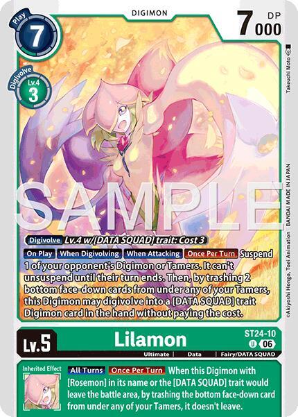 Lilamon Card Front