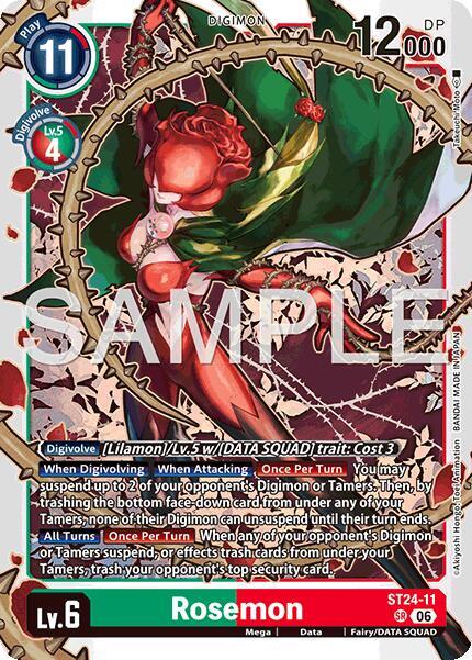 Rosemon Card Front