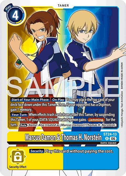 Marcus Damon & Thomas H. Norstein Card Front
