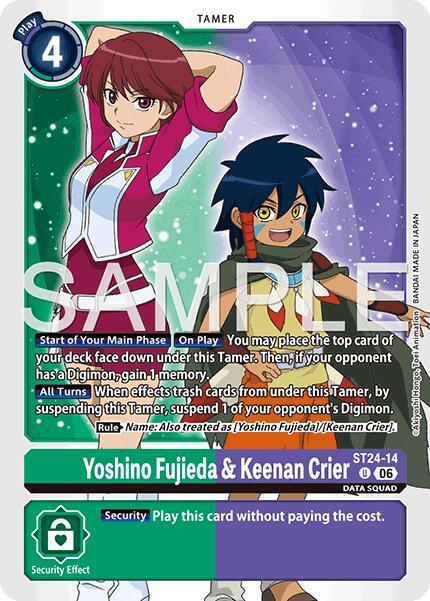 Yoshino Fujieda & Keenan Crier Card Front