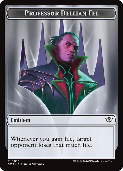 Pest // Professor Dellian Fel Emblem Card Front