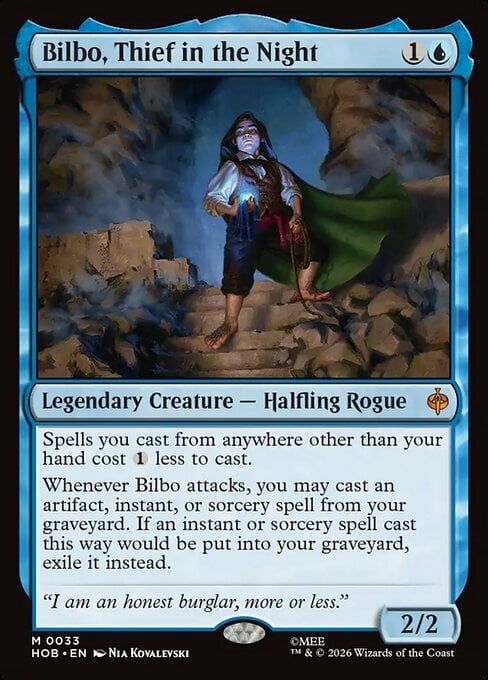 Bilbo, Thief in the Night Card Front
