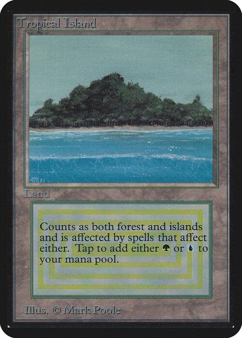 Tropical Island Card Front