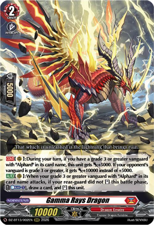 Gamma Rays Dragon Frente