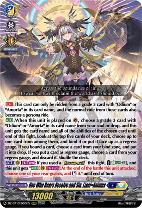 One Who Bears Resolve and Sin, Liael=Animus Card Front