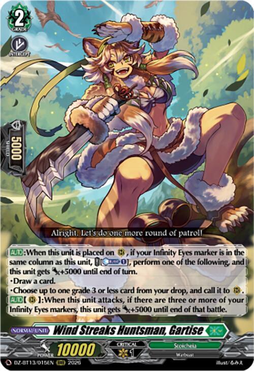 Wind Streaks Huntsman, Gartise Card Front