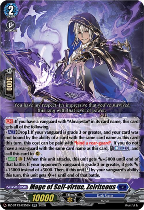 Mage of Self-virtue, Zelriteous Frente
